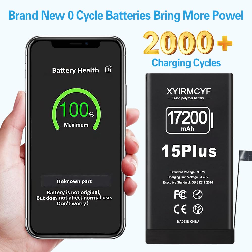 Amazon.com: XYIRMCYF 17200mAh Super Capacity Battery Compatible